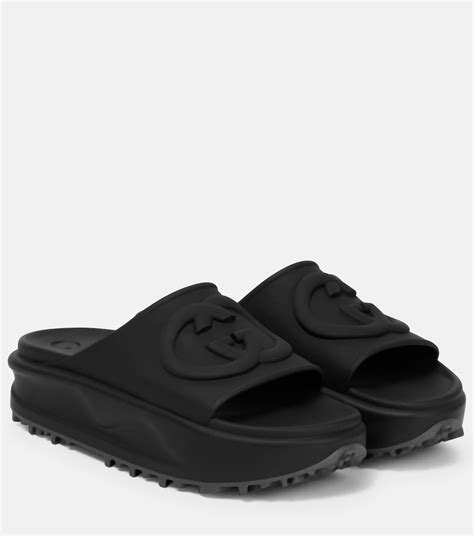 gucci rubber slides kids|Gucci clogs rubber women's.